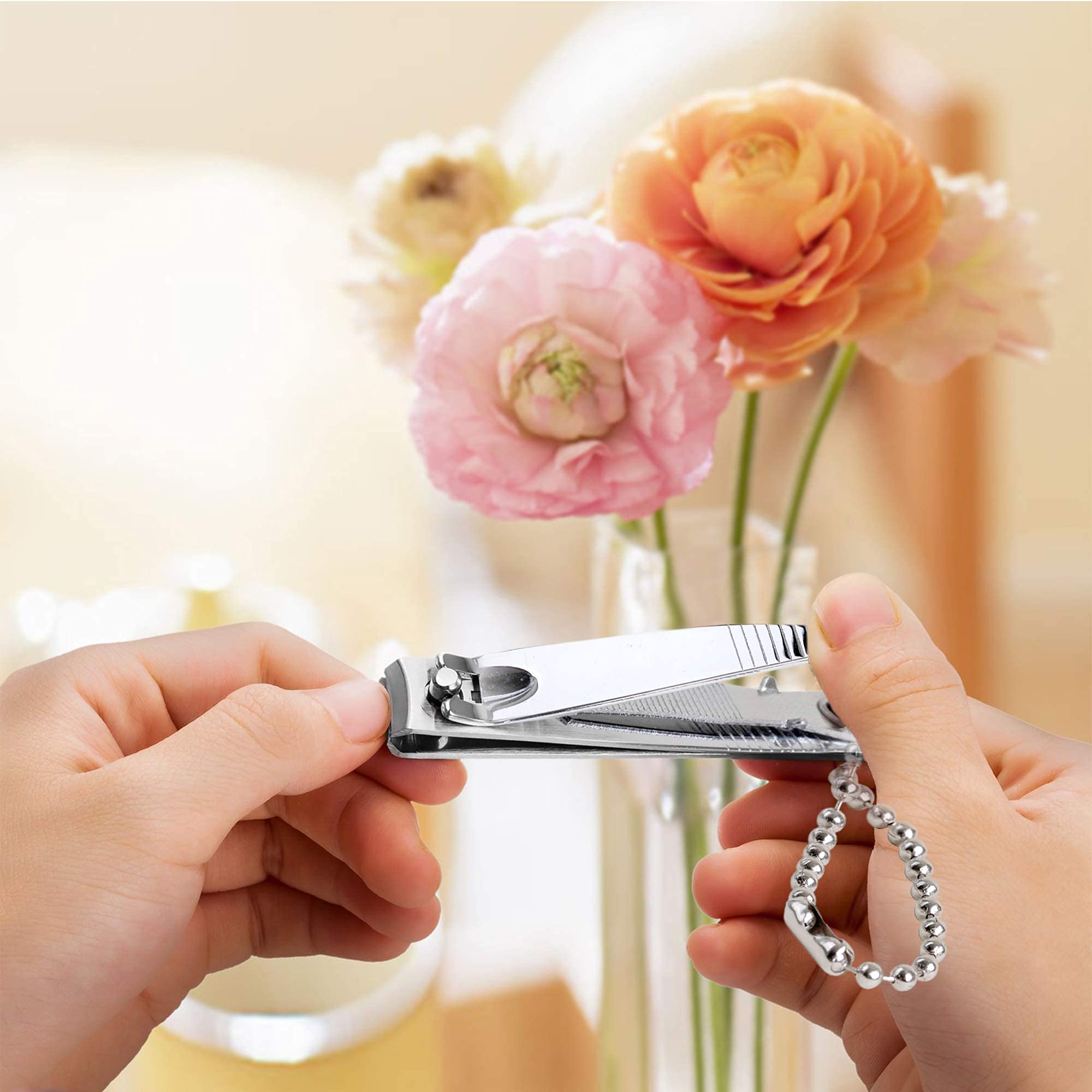 Close up of Zalik nail clipper sharp curved edge blade