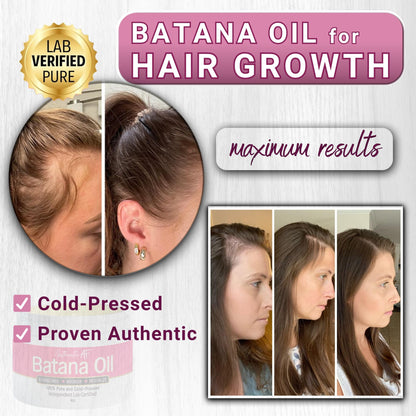 LIV Authentic unrefined batana oil for hair growth texture inside the jar showcasing its raw golden consistency