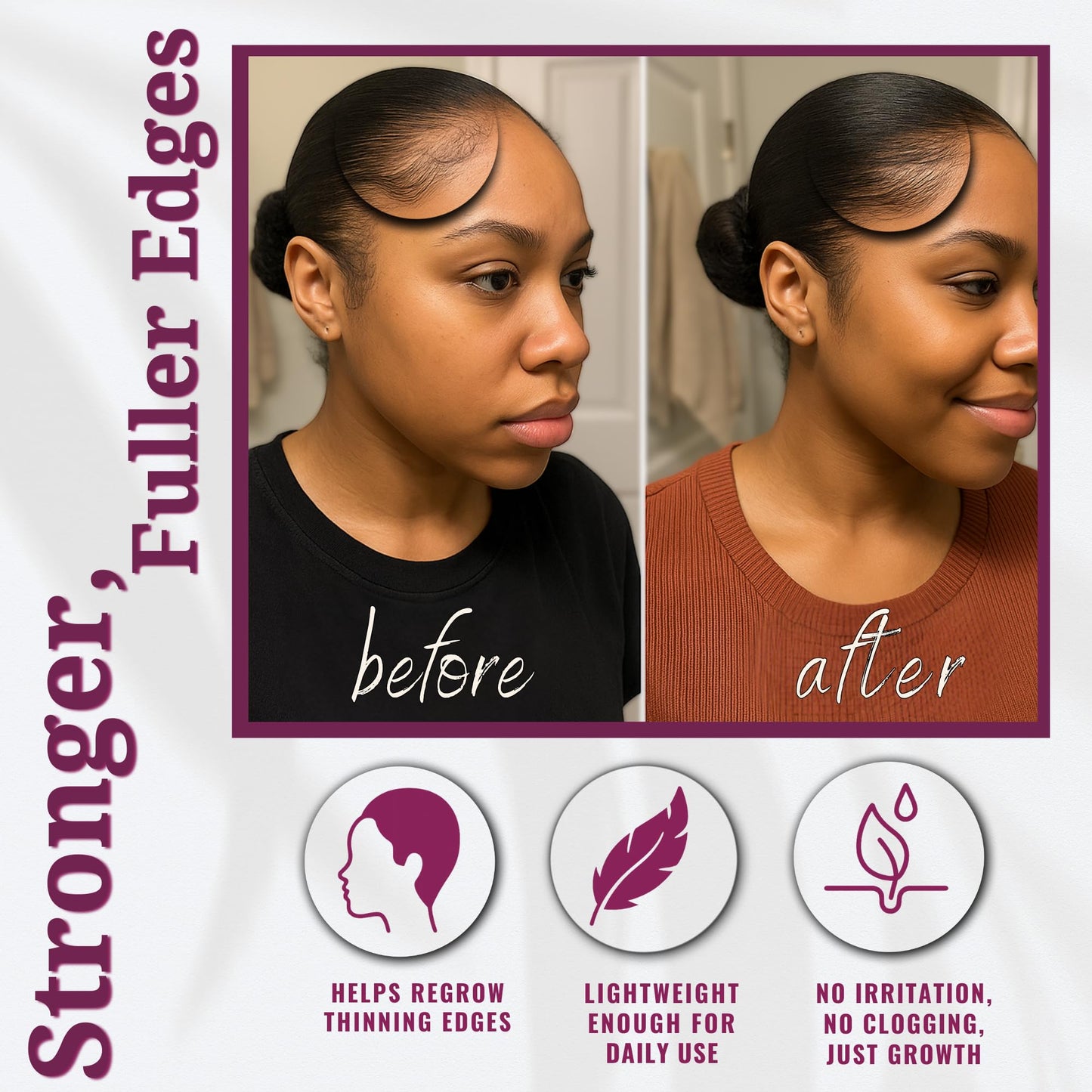 LIV Authentic cold pressed batana oil from Honduras applied on scalp for hair growth stimulation