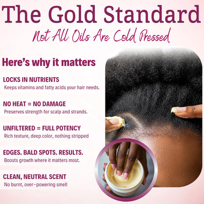 LIV Authentic Dr Sebi approved batana oil packaging highlighting pure natural ingredients for hair repair