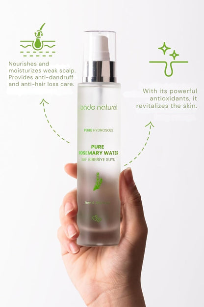 Bade Natural rosemary water hair spray for scalp nourishment and reducing shedding