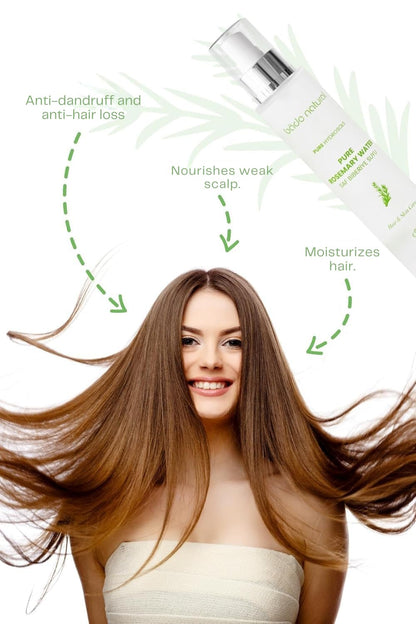 Alcohol free pure rosemary hydrosol spray for natural hair loss treatment