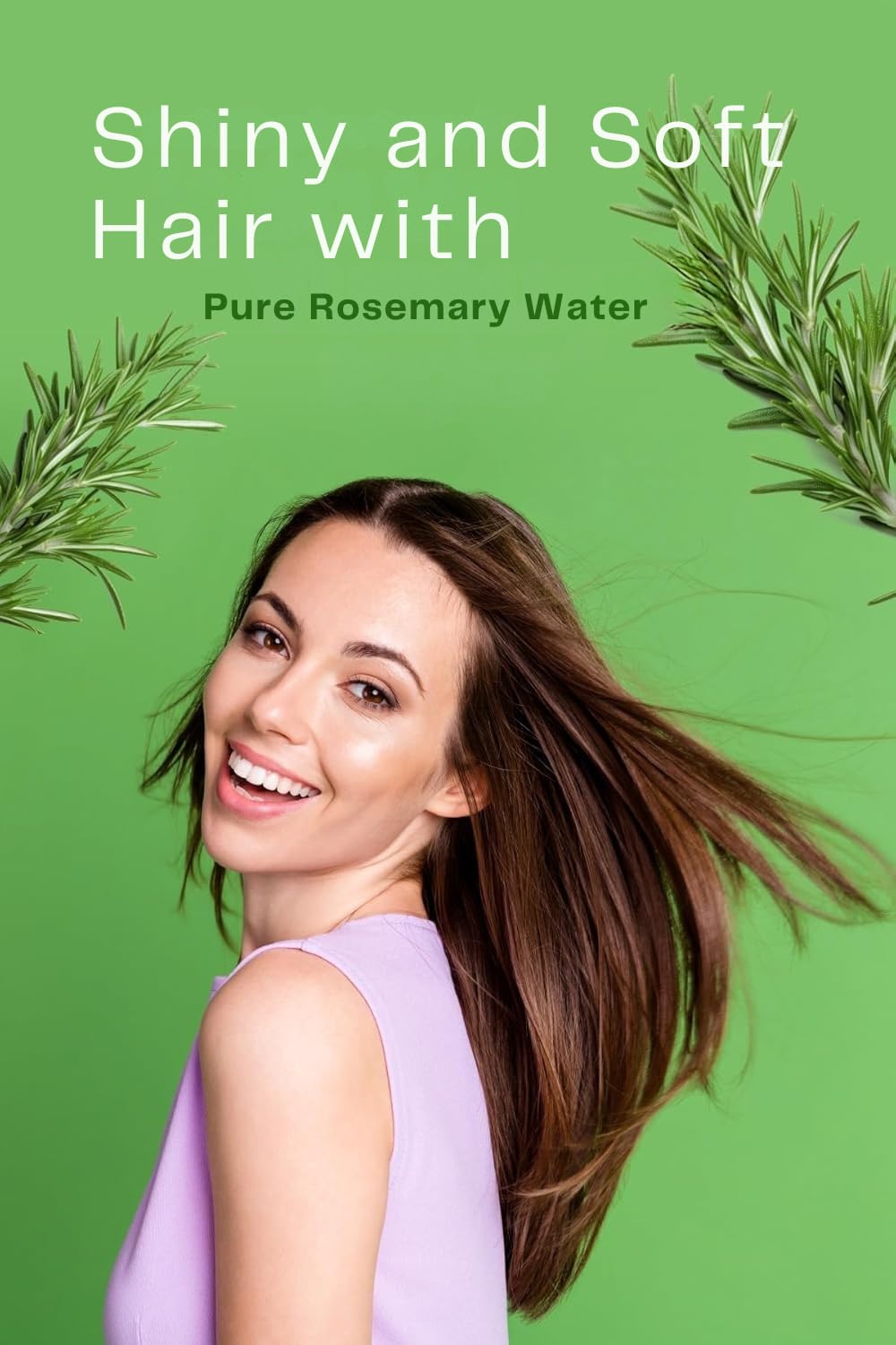 Bade Natural steam distilled hair tonic being applied to clean scalp roots