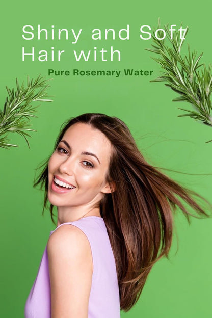 Bade Natural steam distilled hair tonic being applied to clean scalp roots