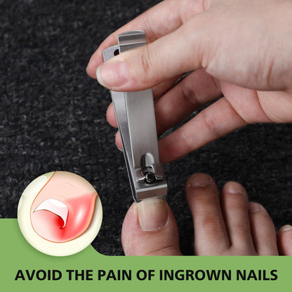 Side profile of Bezox heavy duty toenail trimmer showing jaw opening