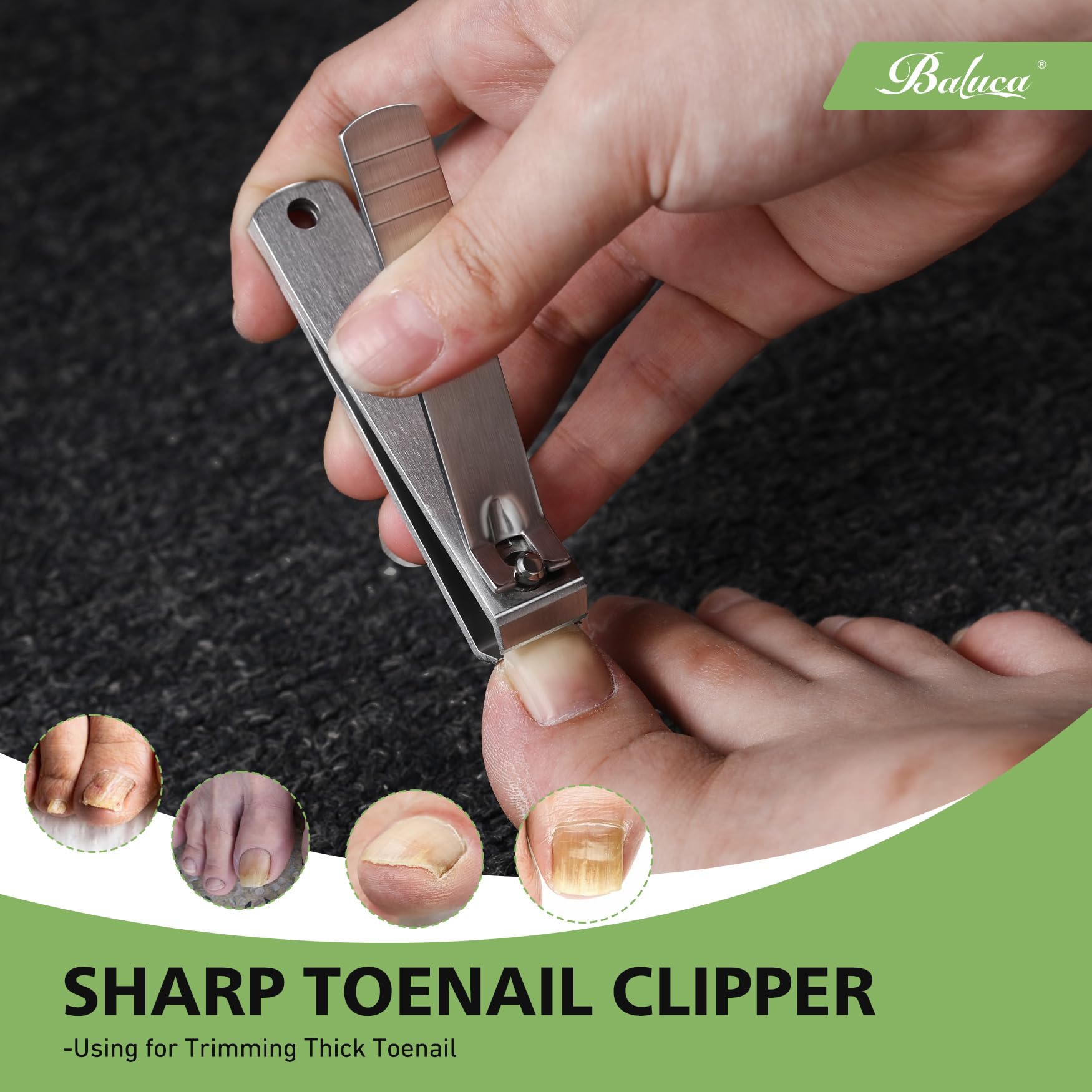 Ergonomic leverage design of Bezox nail clippers for seniors