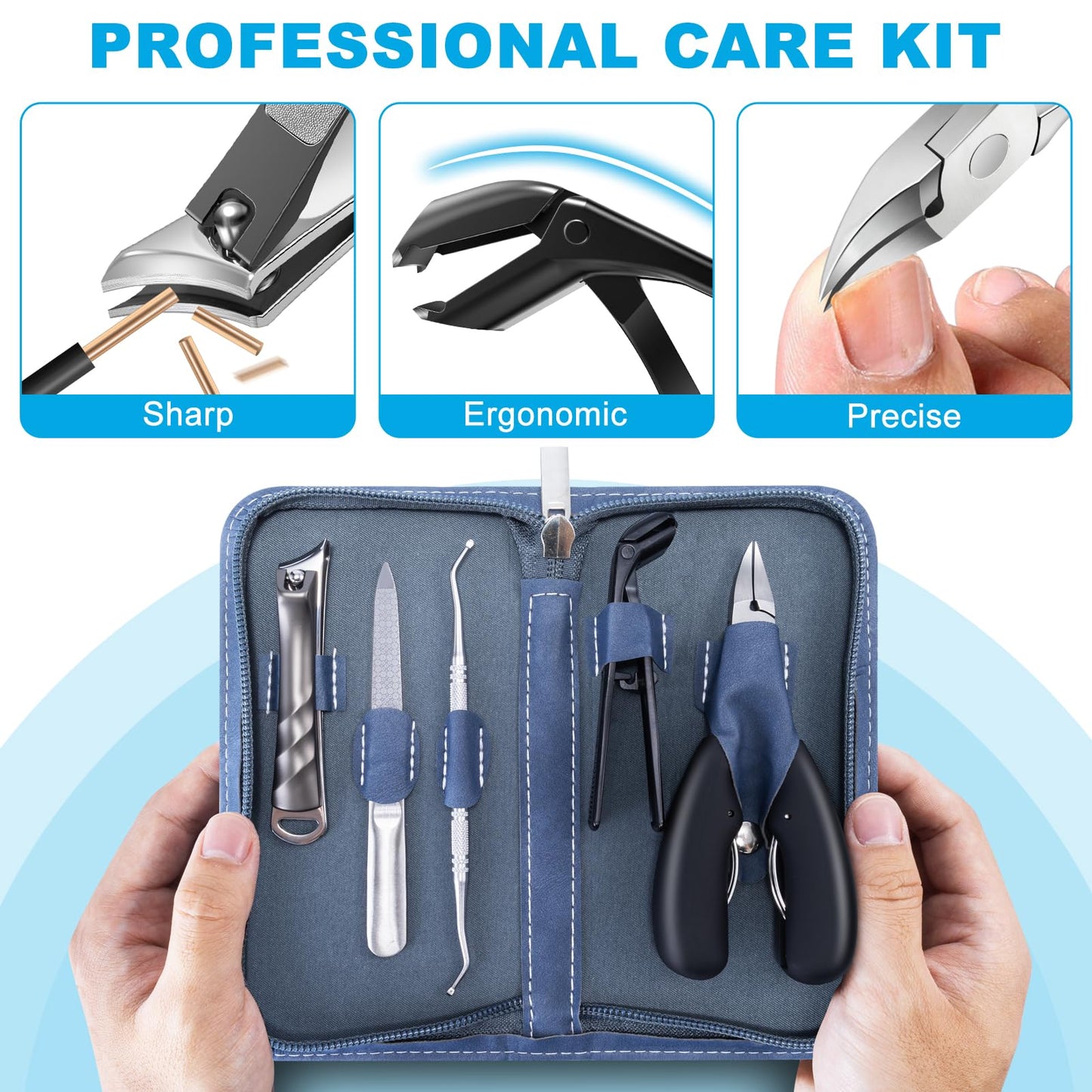 DR.MODE heavy duty wide jaw toenail clipper