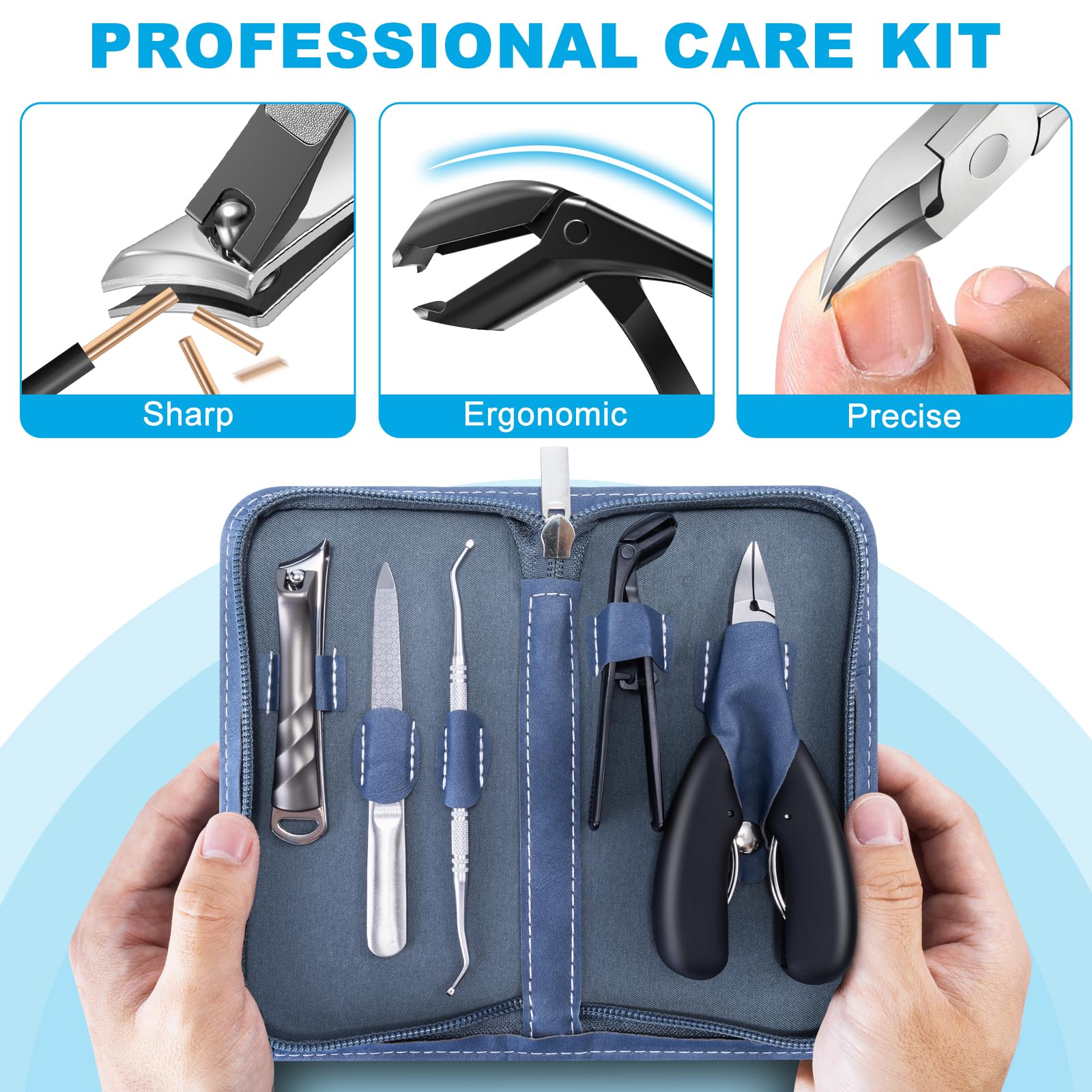 DR.MODE heavy duty wide jaw toenail clipper