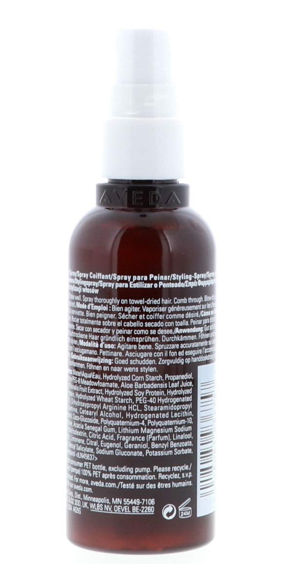 Aveda volumizing hair spray texture demonstration