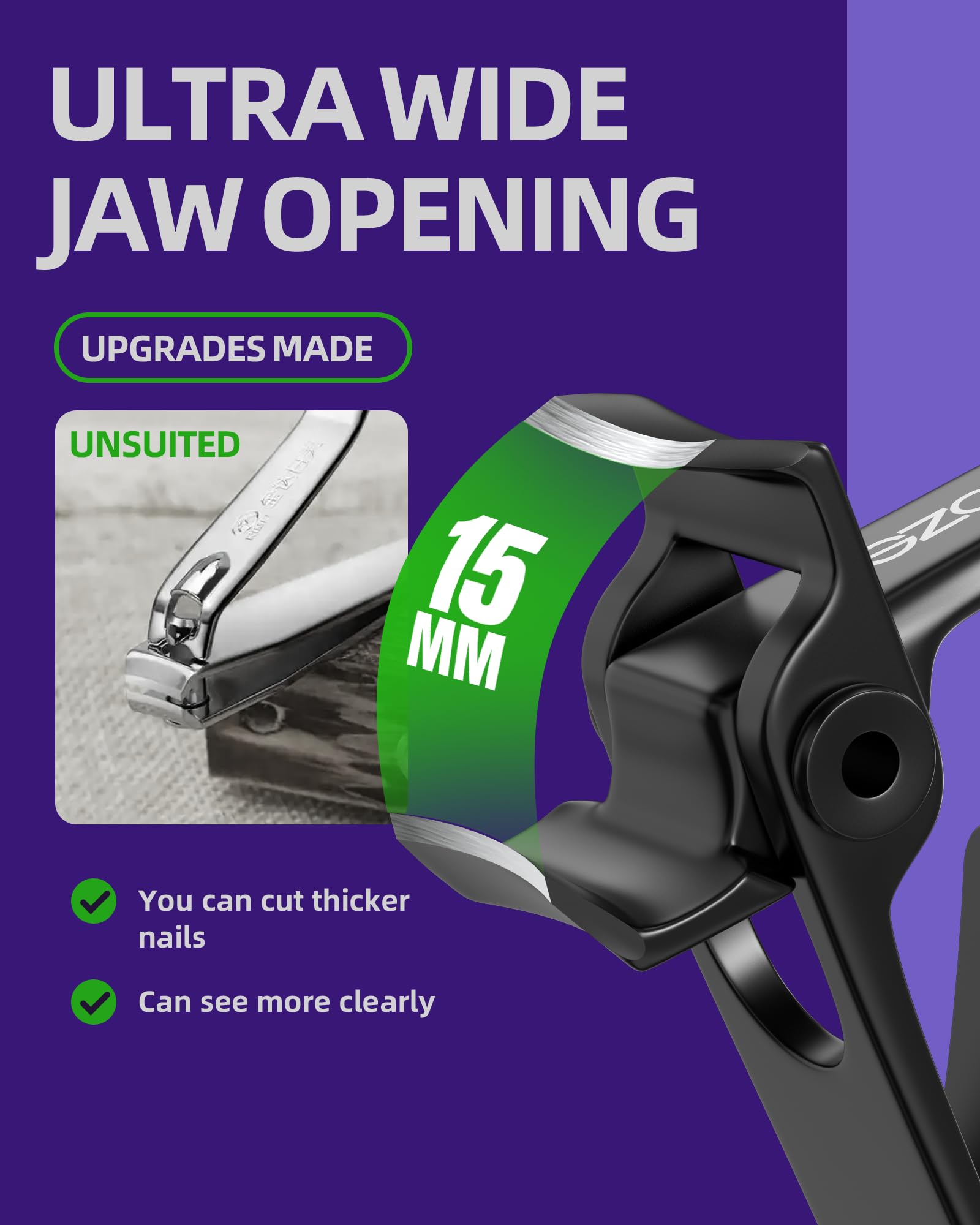 Close up of SZQHT wide jaw opening mechanism