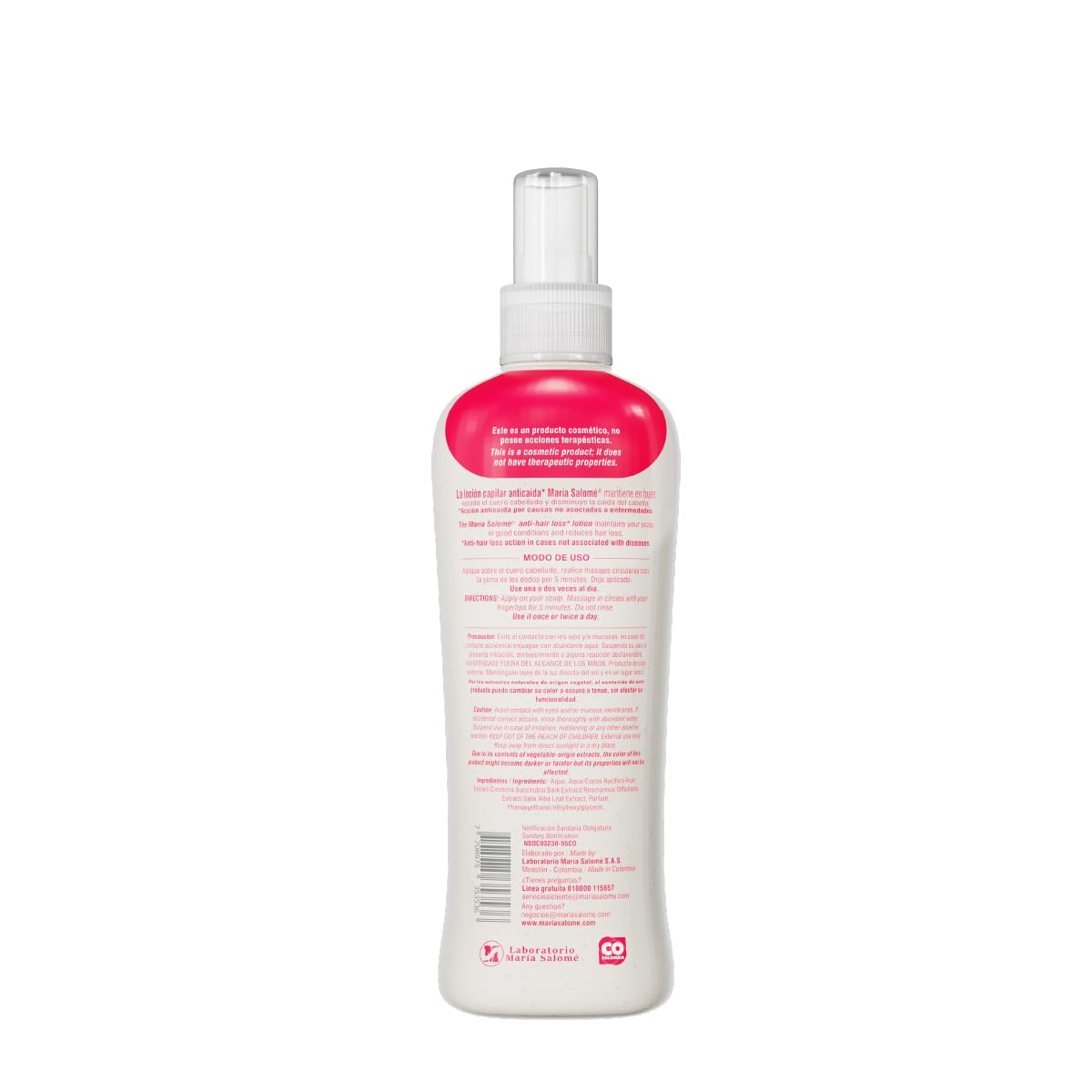 Maria Salome Capillary Tonic Lotion spray nozzle detail