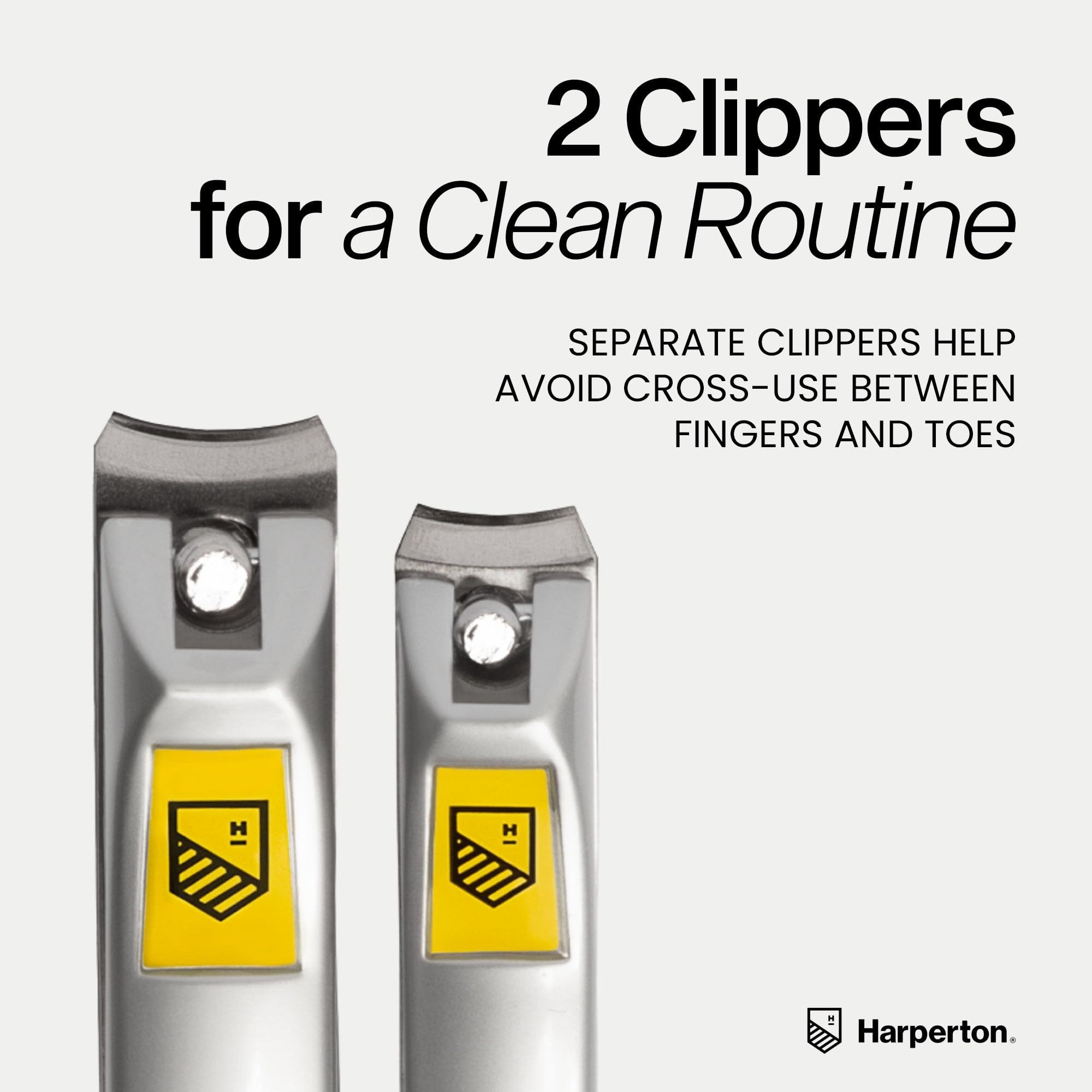 Close up of Harperton nail clipper blades for thick nails