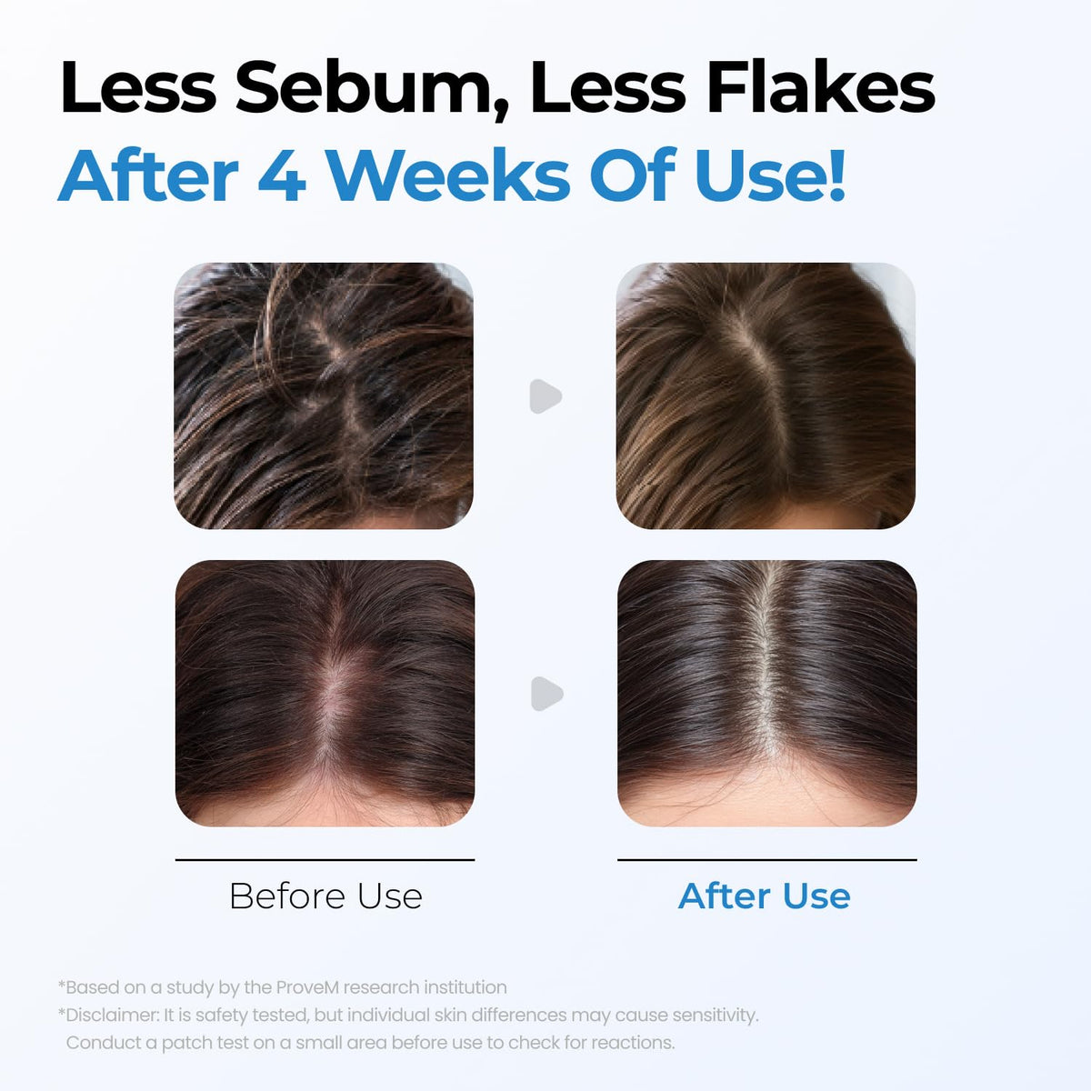 Seapuri Scalpy Bubble Hair Tonic application demonstration on scalp
