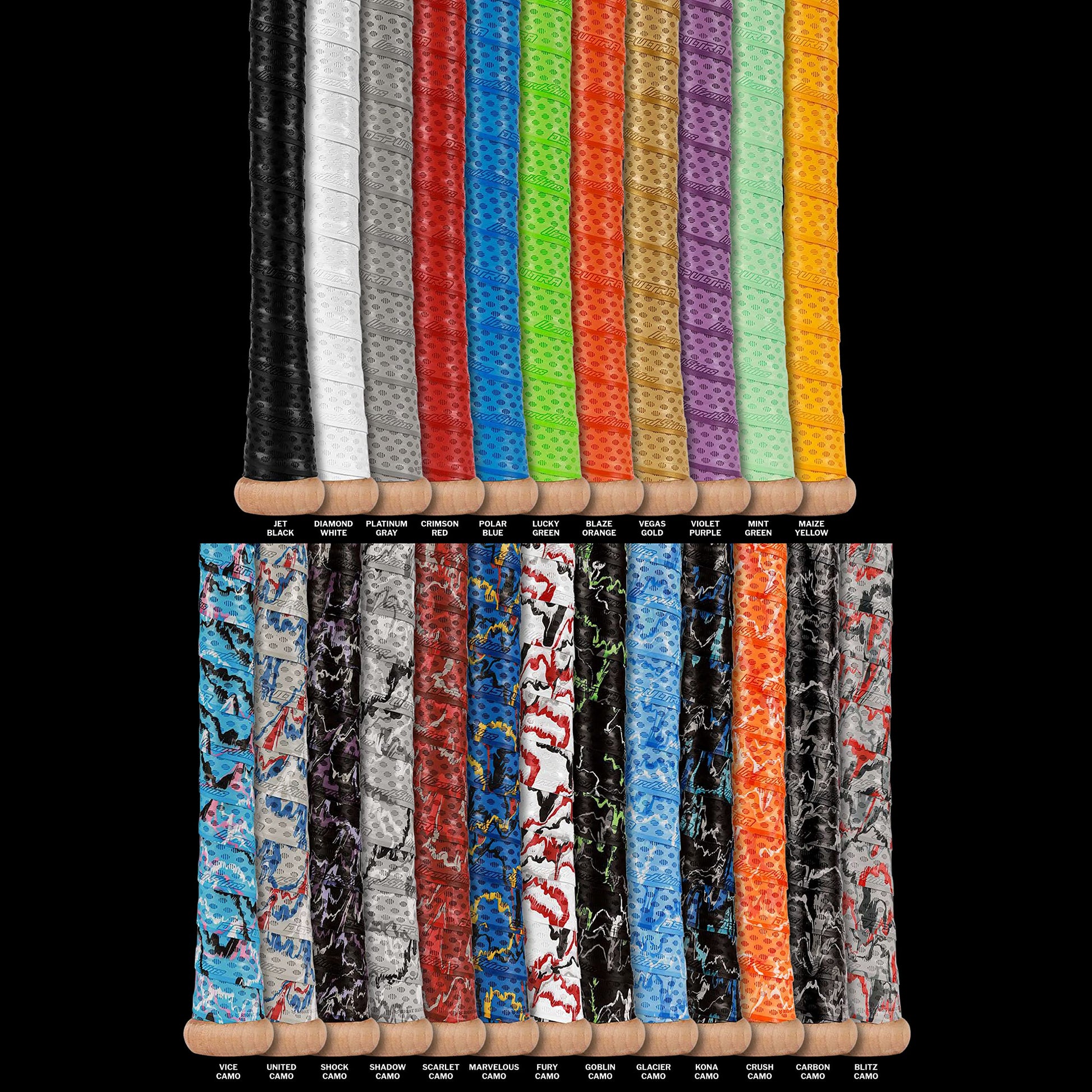 Lizard Skins bat grip taper installation components with adhesive tape