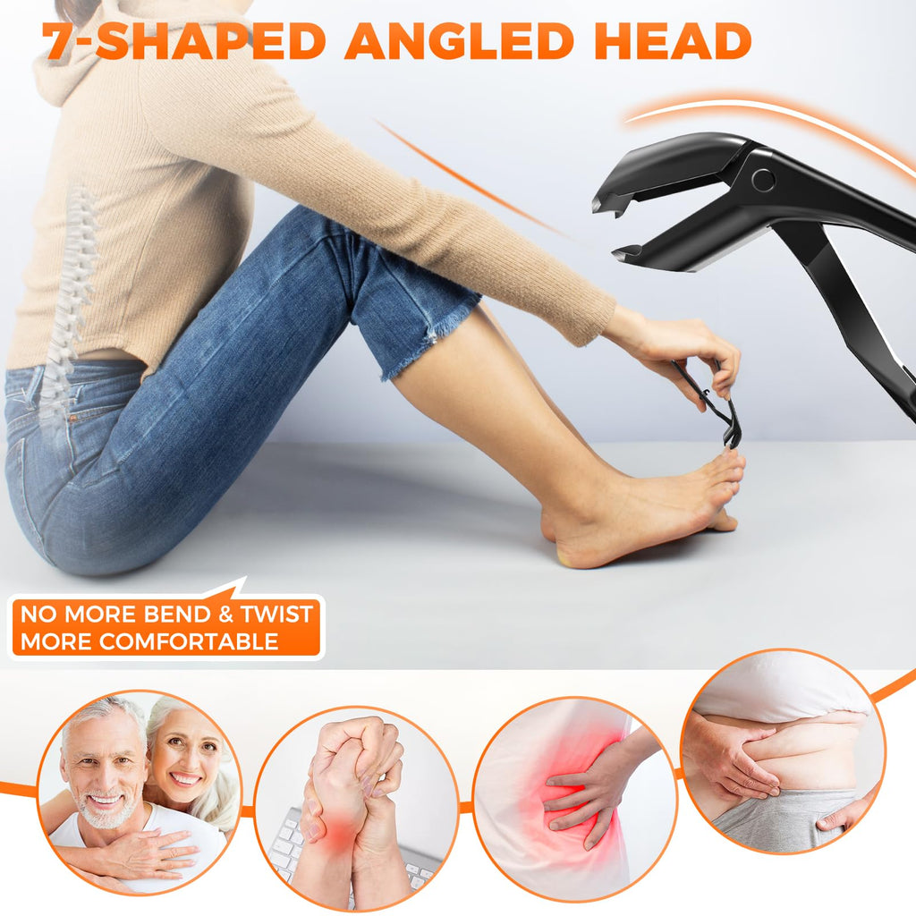 GJNL toenail clippers showcasing wide jaw opening