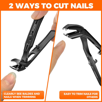 GJNL nail clipper set showing nail file feature