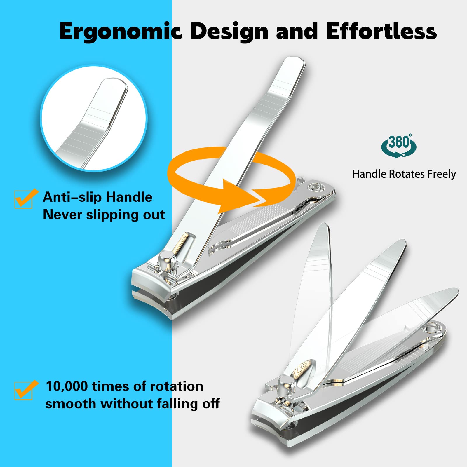 Professional grooming nail clipper kit for men and women