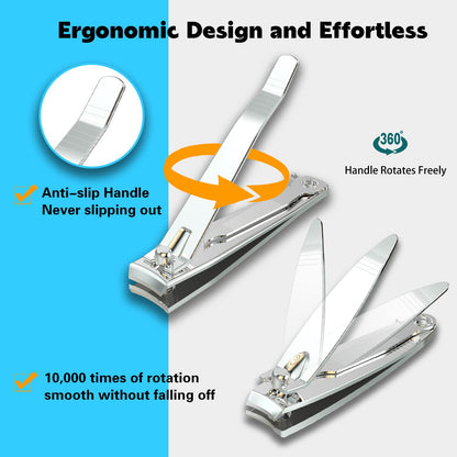 Professional grooming nail clipper kit for men and women