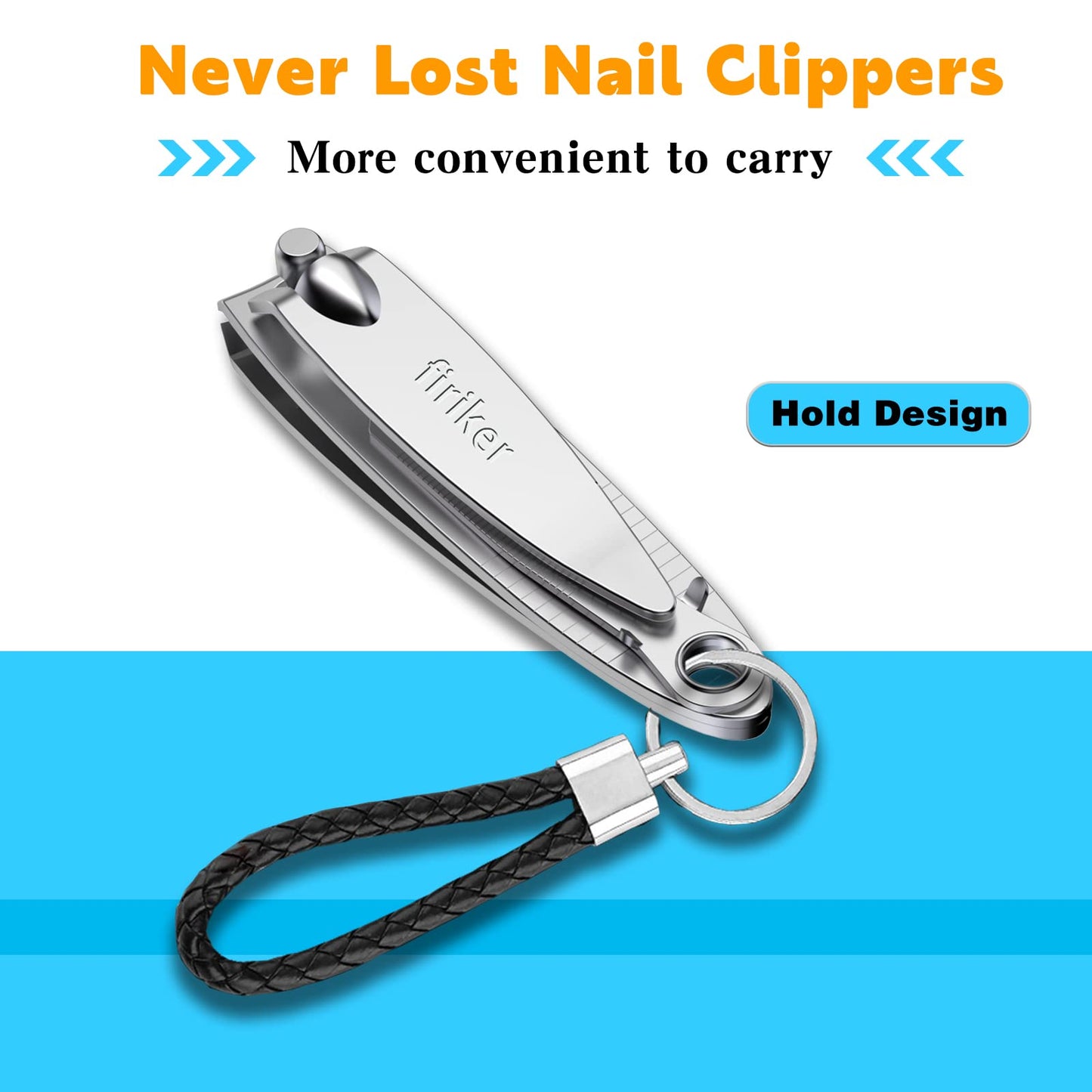 Close up of sharp stainless steel nail clipper blades