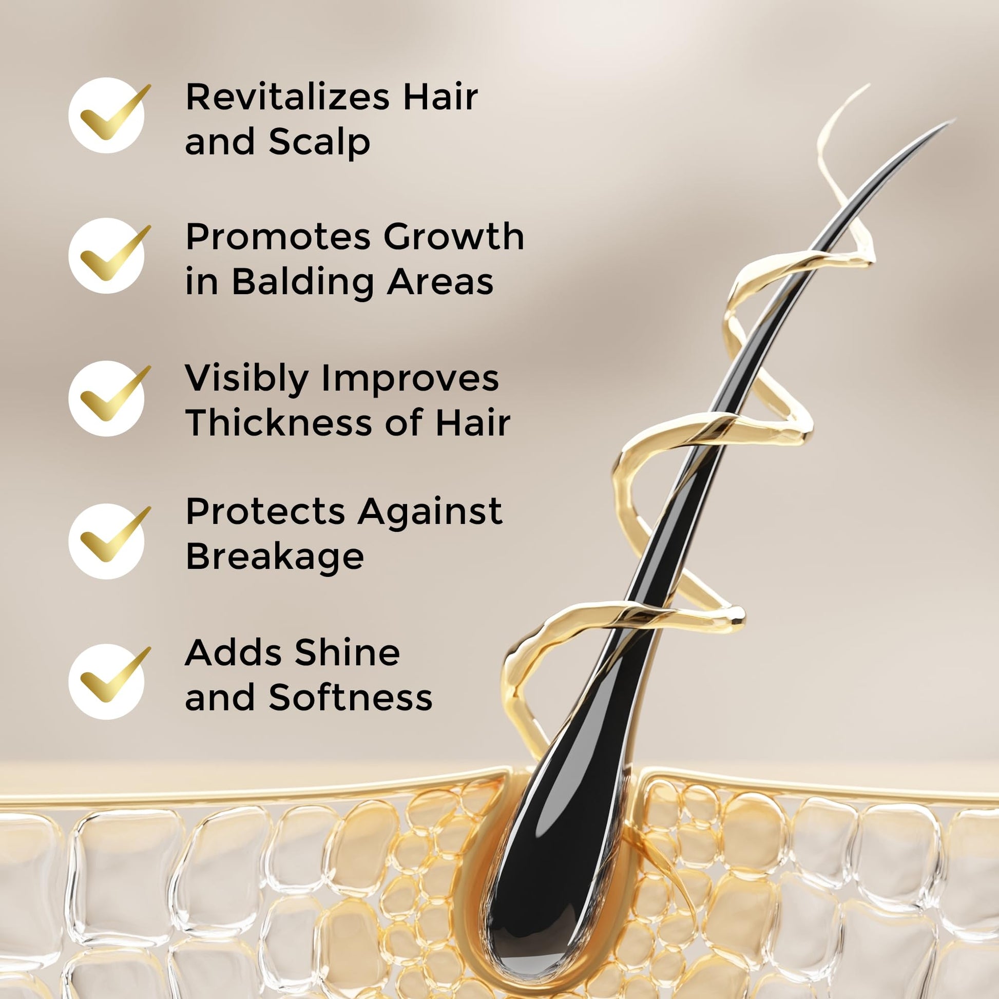 Authentic USA imported ETADERM scalp treatment oil being applied as a hair mask.