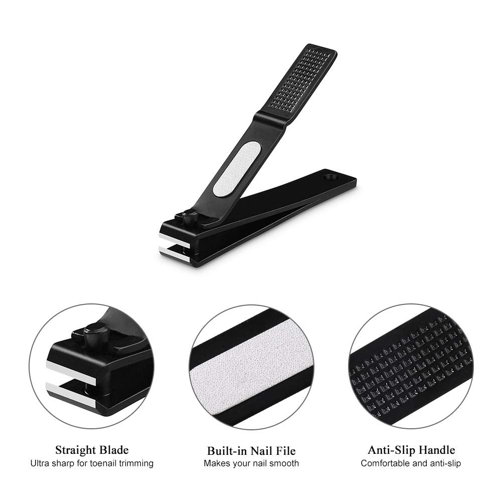 Close up of ultra sharp nail clipper blade edges