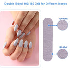 AhaTopia mini nail files showing the 3.6 inch size for scale