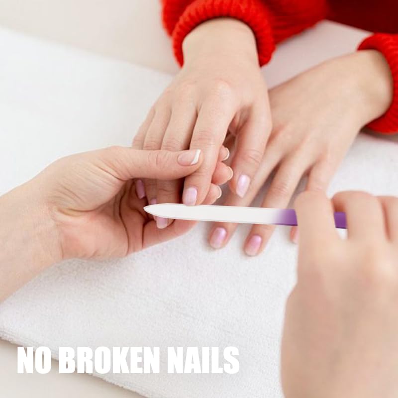 Close up of Splashgrip glass nail file texture for natural nail care