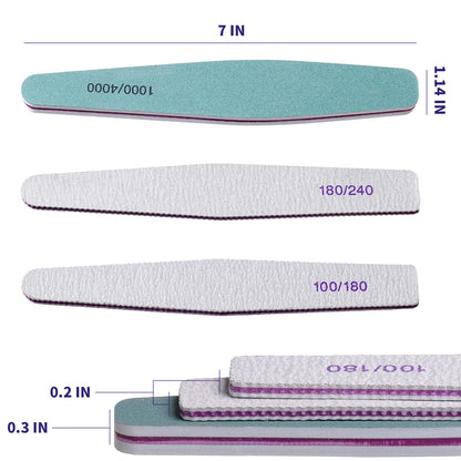Professional nail file emery boards for manicure