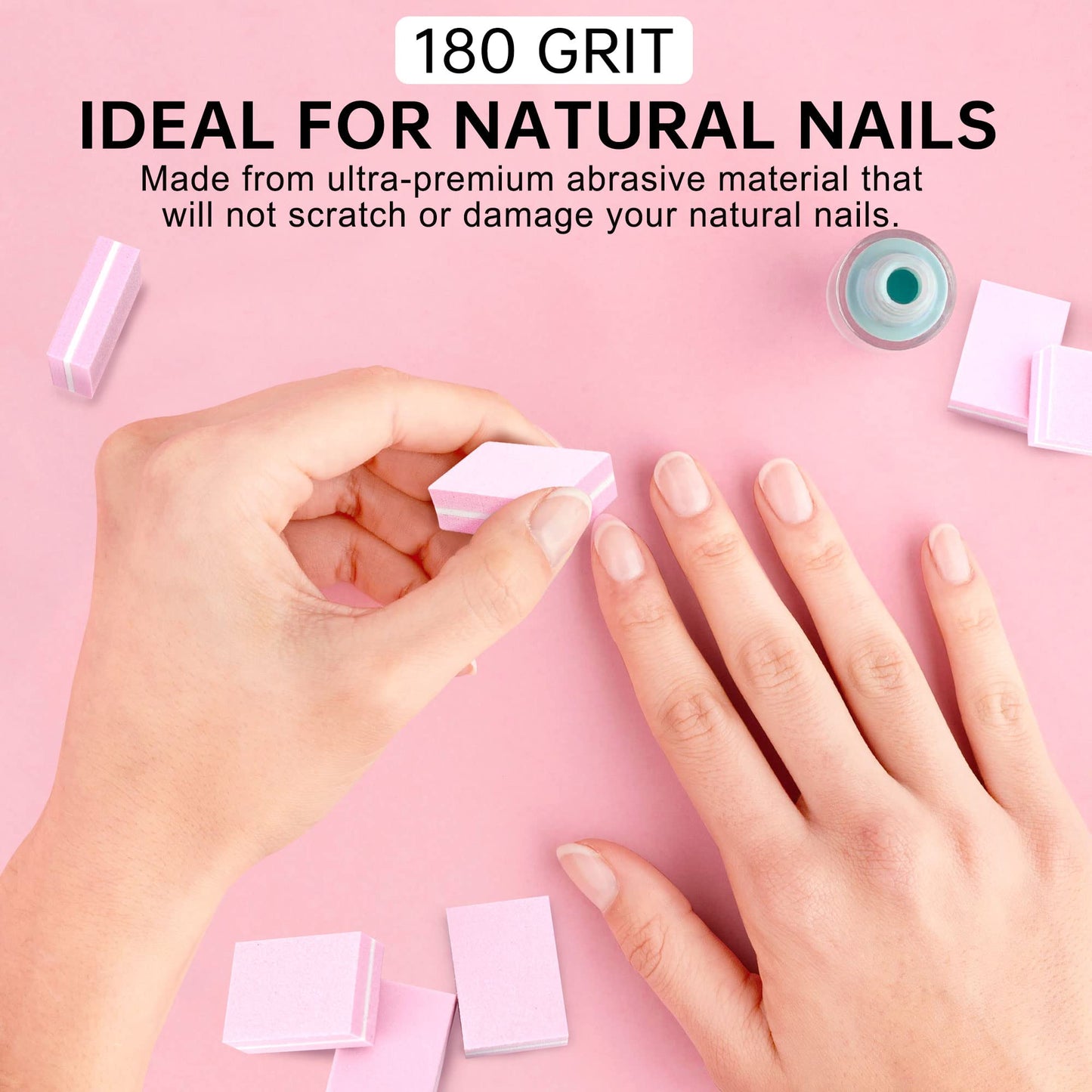 Professional nail care kit featuring Grover Treaders buffer blocks
