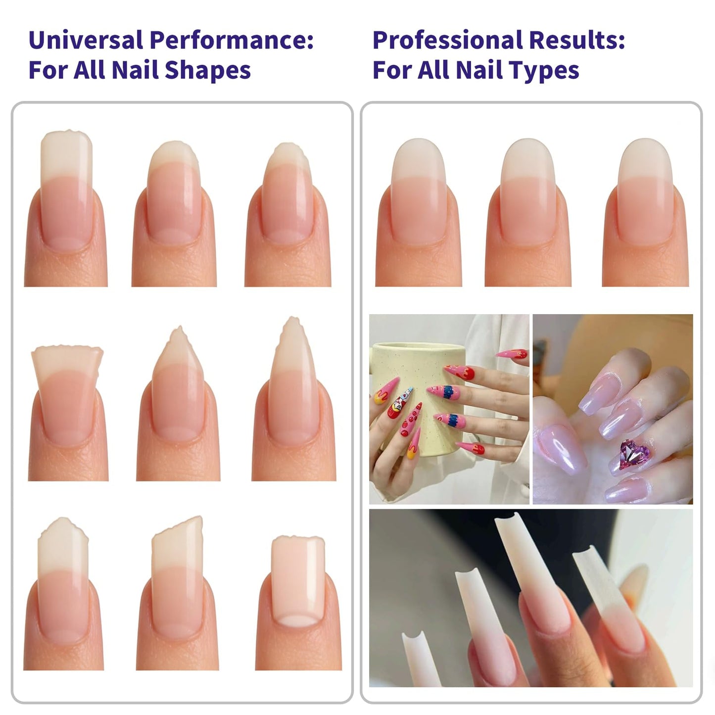 UShe DHome nail kit contents on white background