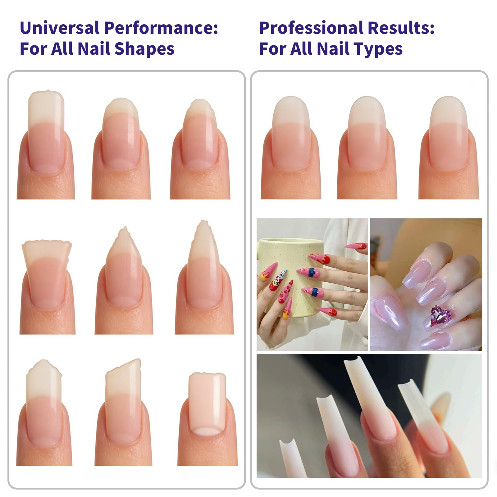 UShe DHome nail kit contents on white background