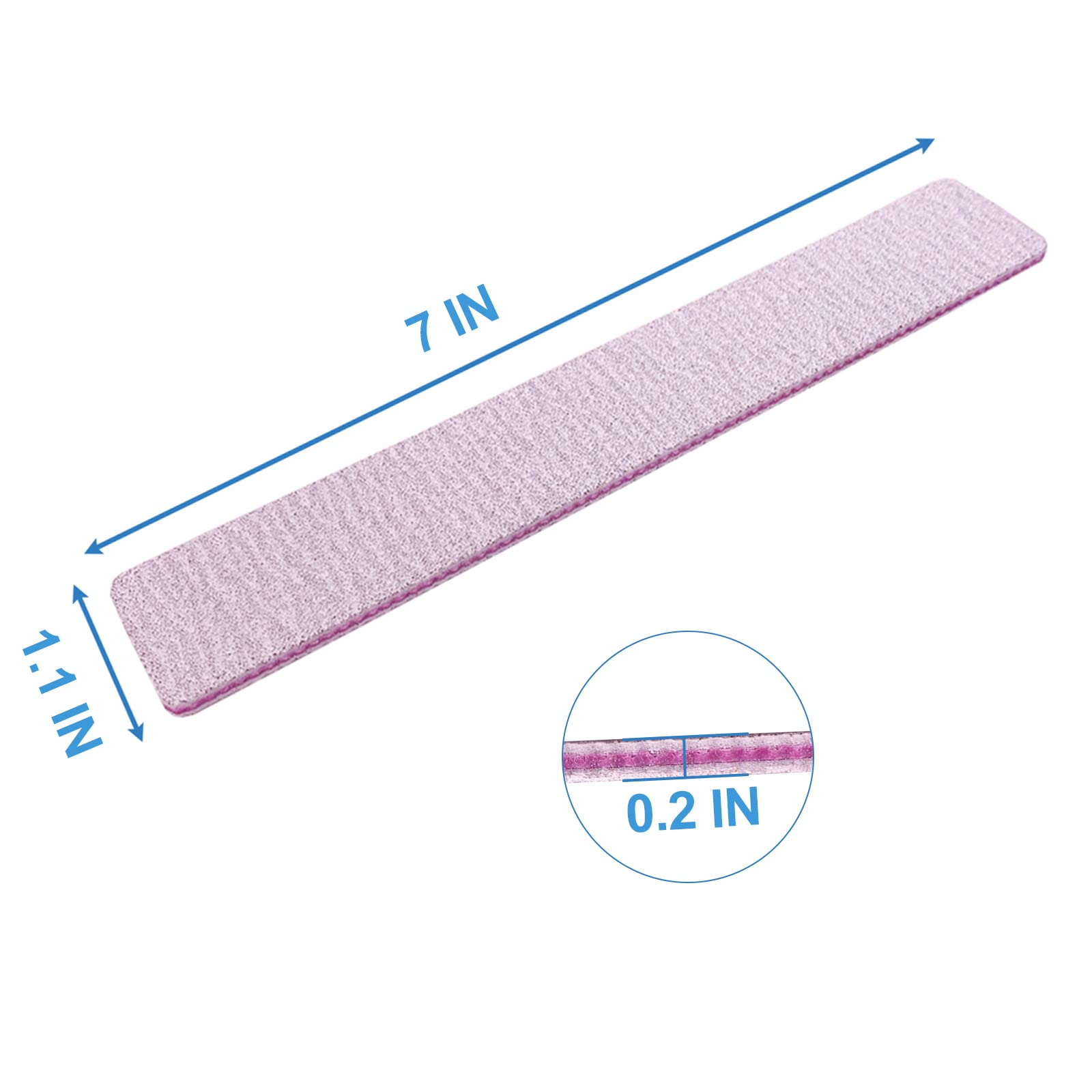 Double sided coarse nail files for gel manicures