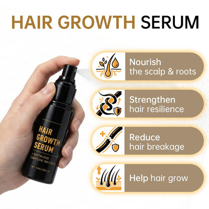 XILRVON Anti Thinning Hair Spray showing ingredients label with biotin and caffeine