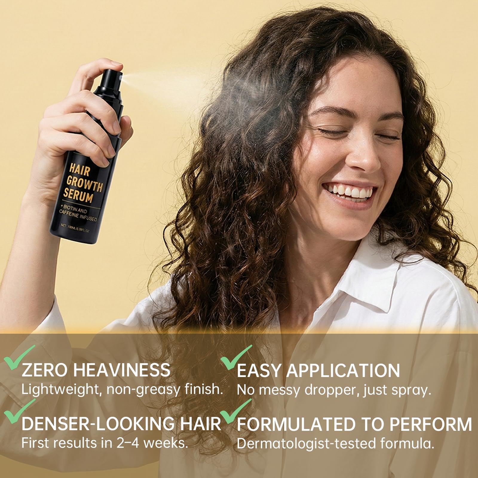 XILRVON Advanced Natural Formula hair serum packaging back view with usage directions