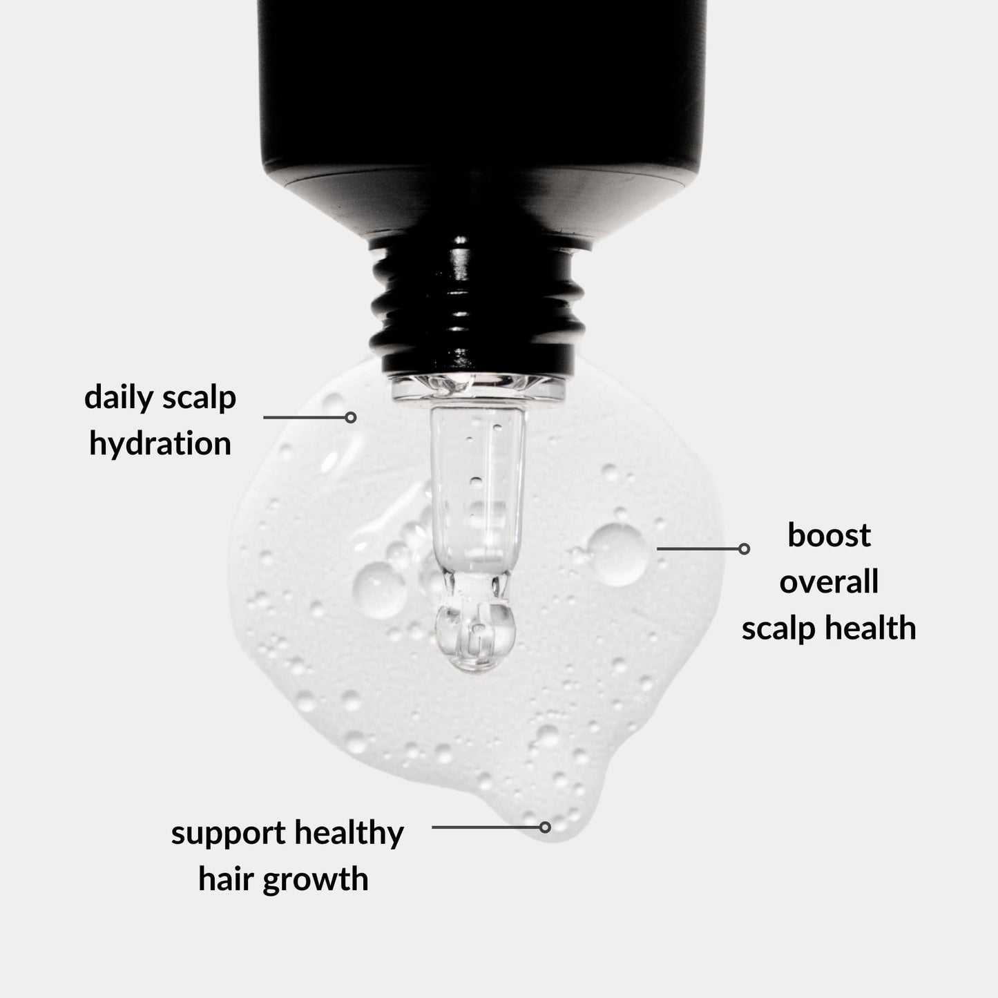 Love Ur Curls hair growth activator serum showing built in precision tip applicator