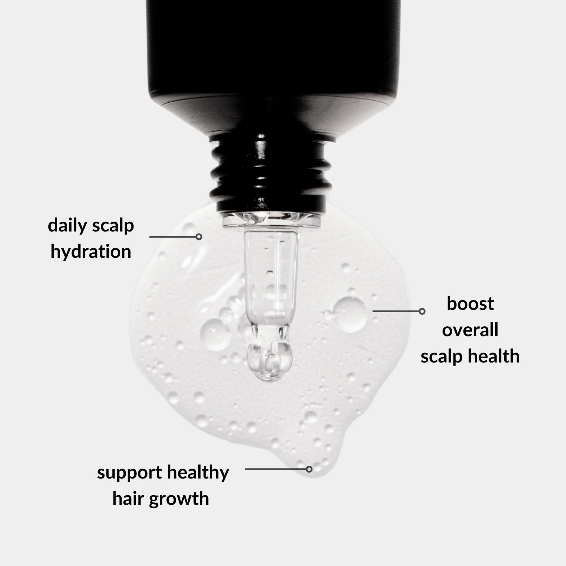 Love Ur Curls hair growth activator serum showing built in precision tip applicator