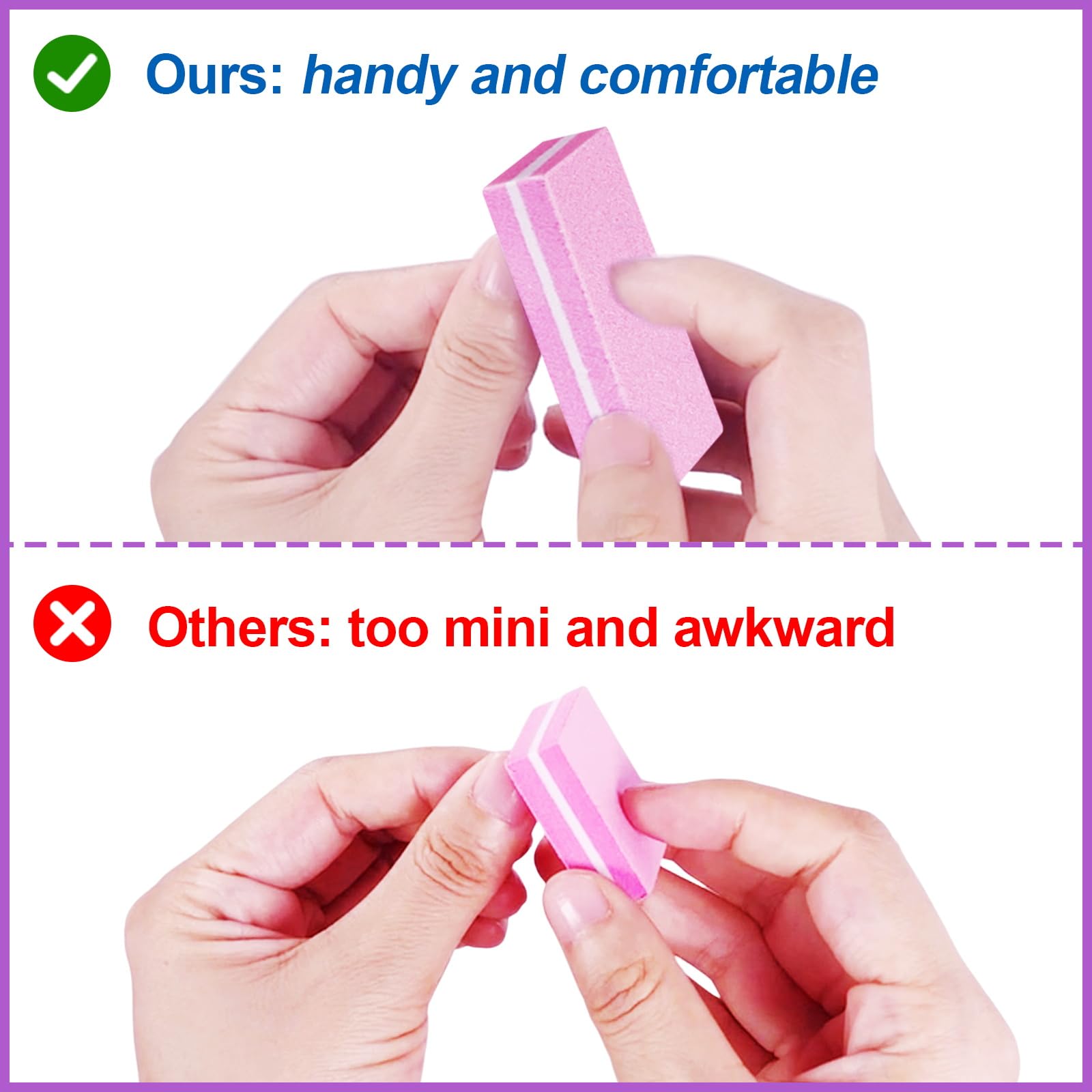 Bulk pack of professional manicure nail file blocks