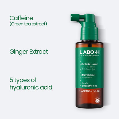 Vegan scalp strengthening spray with rosemary and peppermint oil