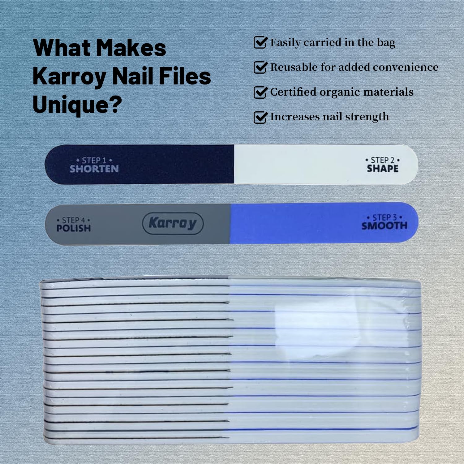 Karroy nail buffer block close up details