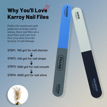 Applying nail buffer for smooth natural nails