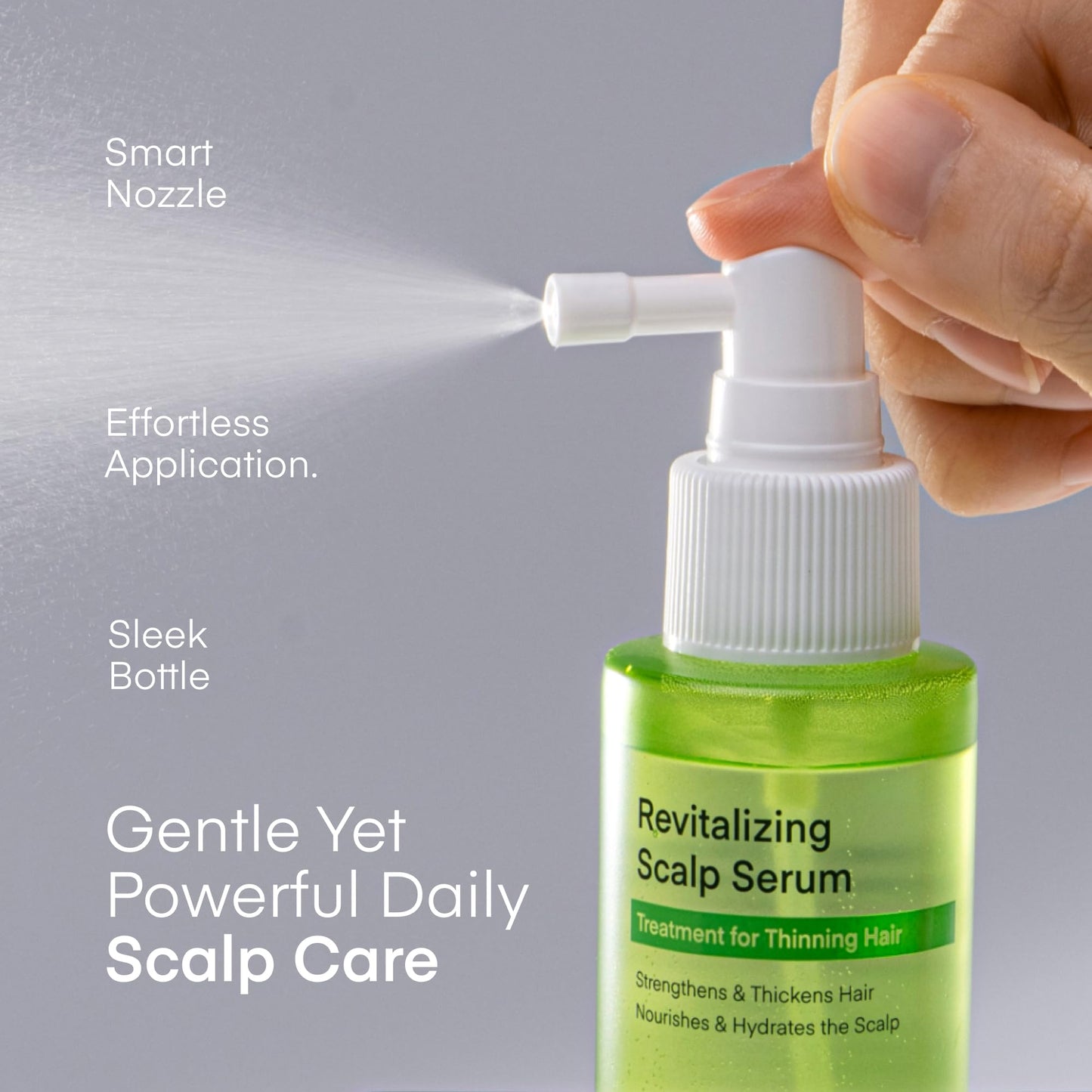 Niacinamide infused hair growth spray for men and women
