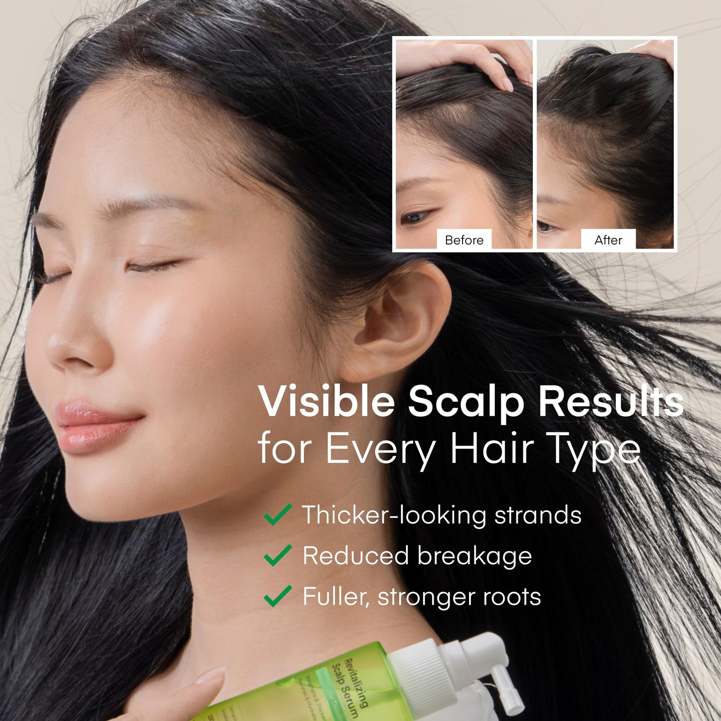 Authentic imported K beauty revitalizing scalp treatment solution