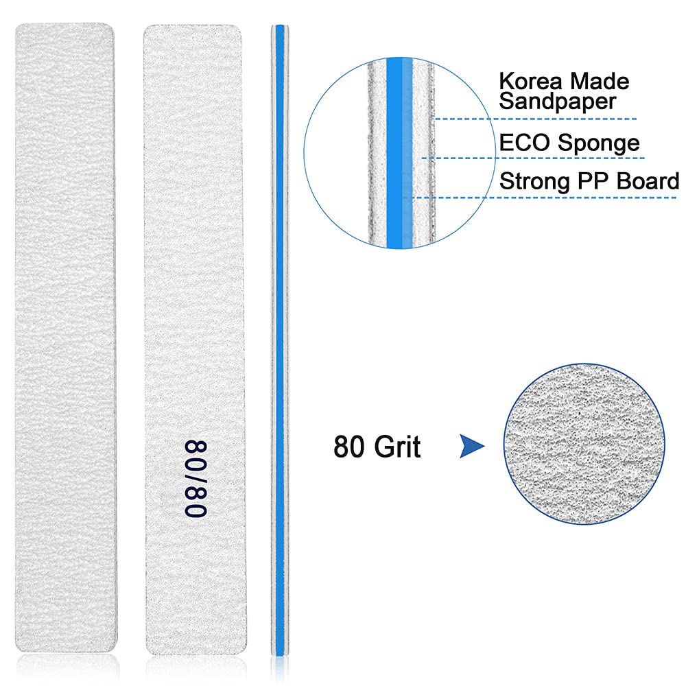 Bleswin jumbo emery boards showing double-sided texture