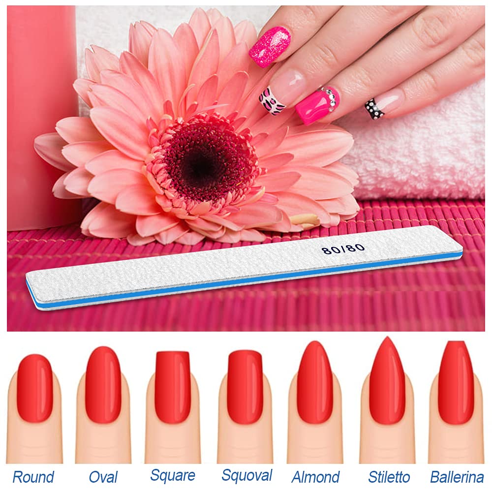 Packaged Bleswin 12 piece nail file set for professional manicures