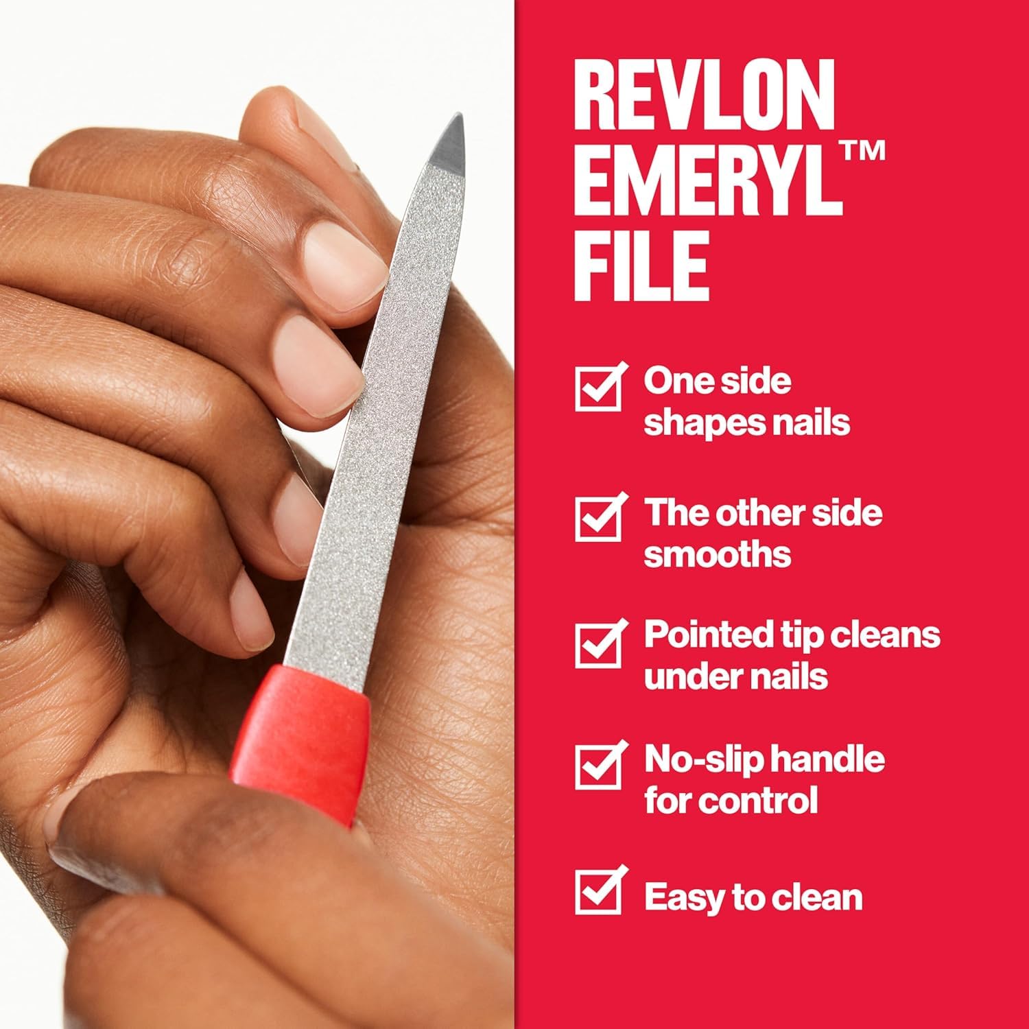 Revlon professional manicure tool handle and pointed tip detail