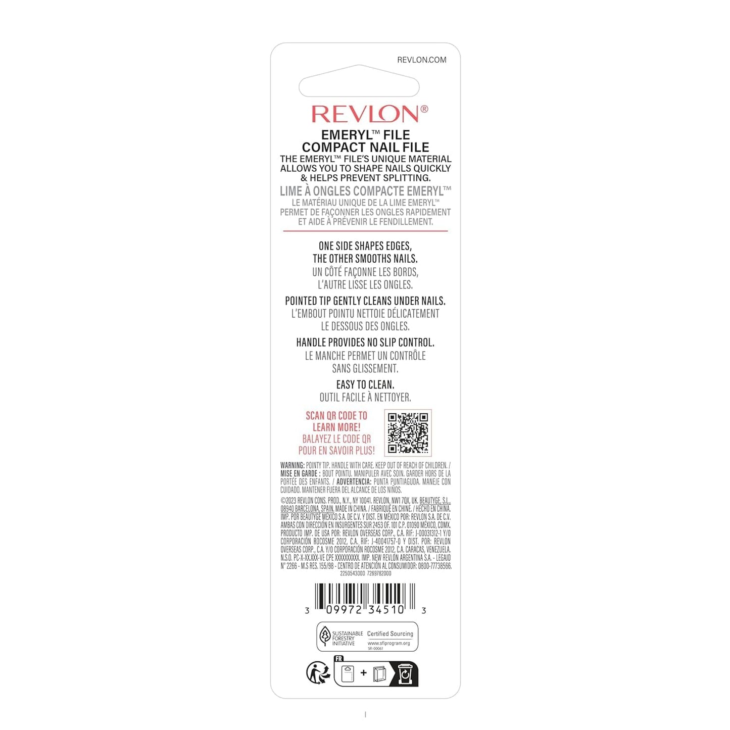 Two pack Revlon Emeryl nail files in original packaging