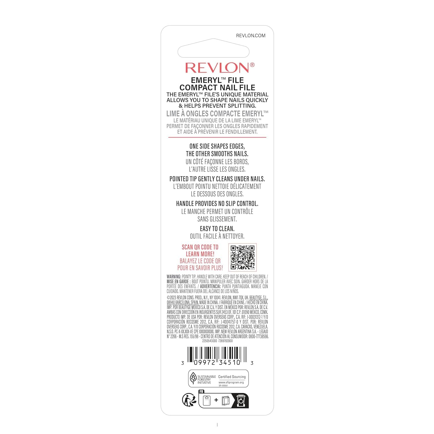 Two pack Revlon Emeryl nail files in original packaging