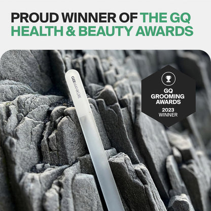 Czech Republic handcrafted glass nail file in packaging