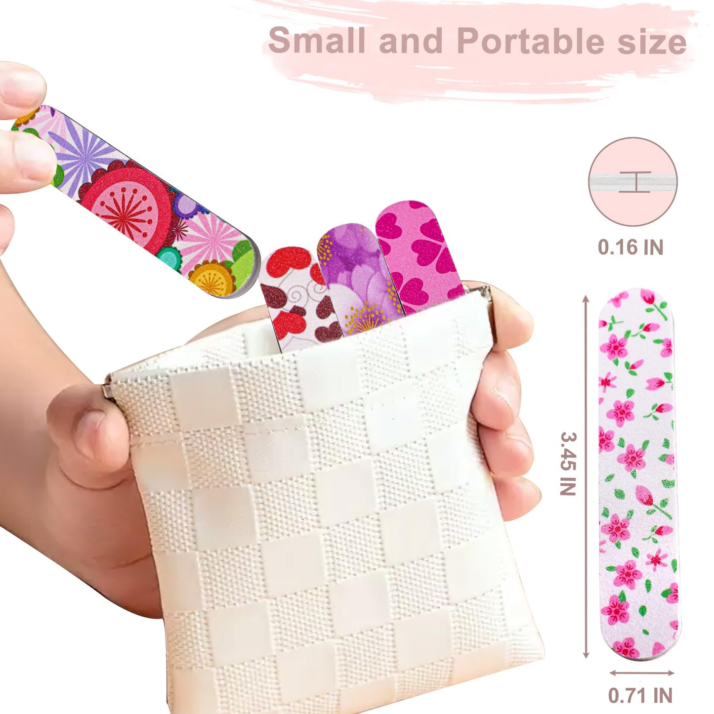 Top down view of the complete 50 piece GigaGround nail file collection