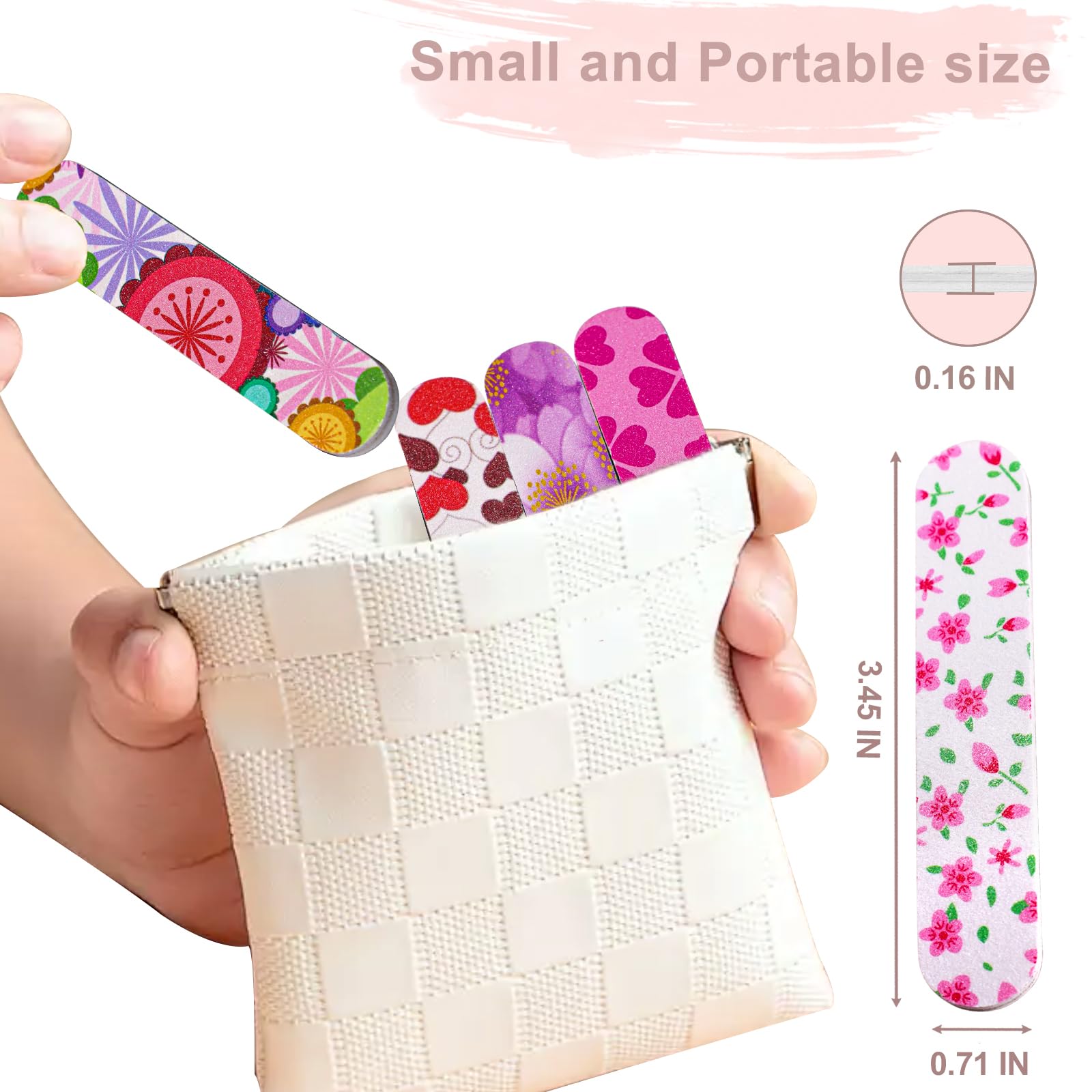 Top down view of the complete 50 piece GigaGround nail file collection